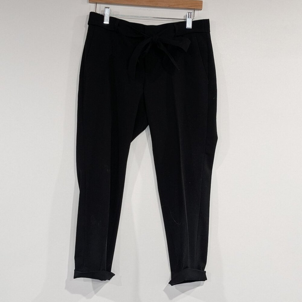 *3/$10* Banana Republic Factory Avery Tie-Waist Ankle Pant Black Size 4 Petite